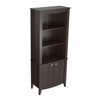 Inval Wall Unit / Bookcase 70.87 in. H 5-shelf with 2 Doors in Espresso BE-8004